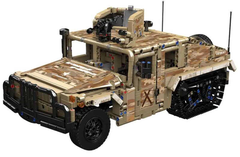 Bộ lắp ghép Mould King 20047 Xe Humvee quân sự bánh xích chi tiết, đồ chơi cho con trai 14 tuổi giá tốt.