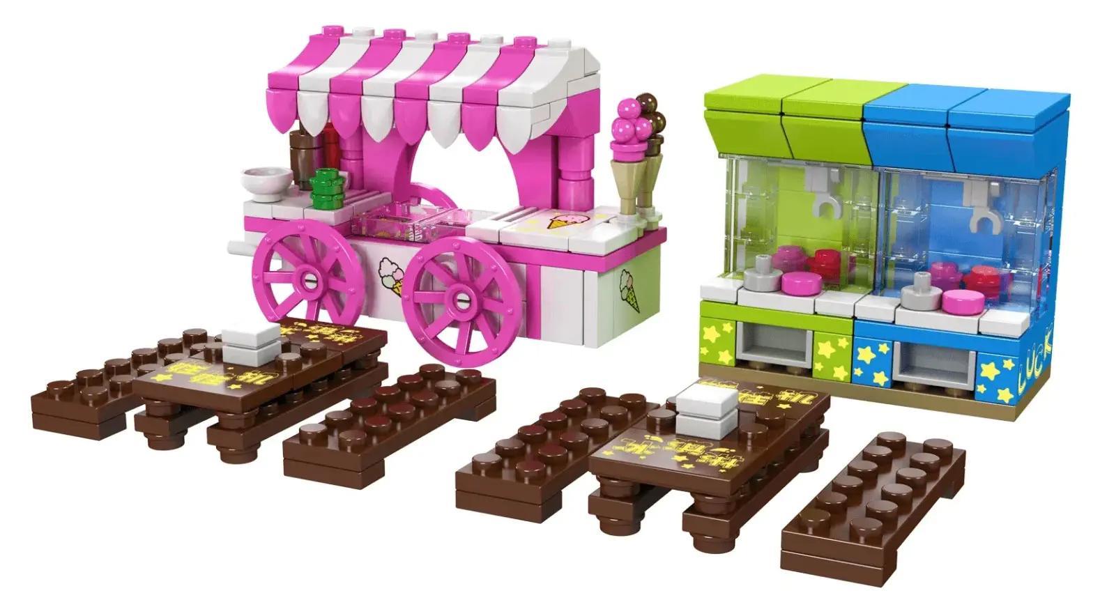 Mould King 24033 Xe Kem và Máy Gắp Thú Mini Bộ Lắp Ghép 269 Mảnh - Mô hình thu nhỏ, màu sắc tươi sáng, phù hợp cho bé 8 tuổi