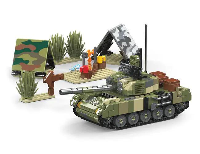 Mould King 24073 Mô hình xe tăng T-72B3 Trại nghỉ ngơi, bộ lắp ghép quân sự cho bé trai 8 tuổi, 513 chi tiết, giá tốt