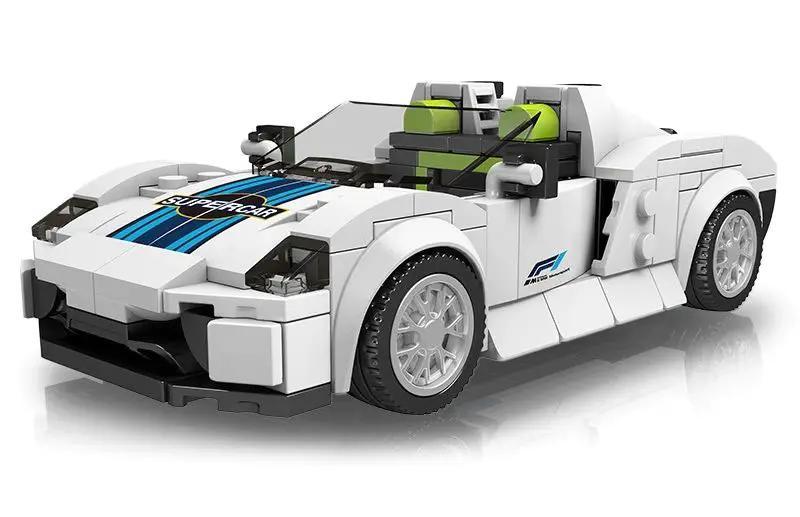 Bộ lắp ghép Porsche 918 Mould King 27044, mô hình siêu xe đua trắng tinh tế, dành cho bé trai 8 tuổi đam mê tốc độ, giá tốt.
