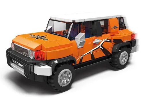 Bộ lắp ghép Mould King 27059 FJ Cruiser màu cam, đồ chơi mô hình xe địa hình cho bé trai 8 tuổi, giá tốt.