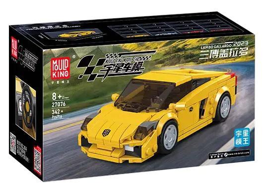 Bộ lắp ghép Lamborghini Gallardo Mould King 27076 giá rẻ cho bé trai 8 tuổi, hộp đồ chơi mô hình siêu xe Lamborghini Gallardo chất lượng cao.