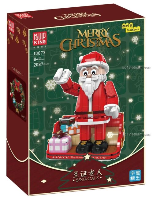 Hộp sản phẩm MouldKing 10072 Ông Già Noel Lắp Ráp 2087 Mảnh Ghép