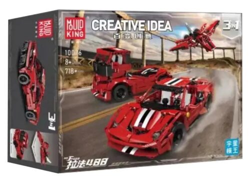 Hộp sản phẩm MouldKing 10076 Siêu xe LaFerrari 488