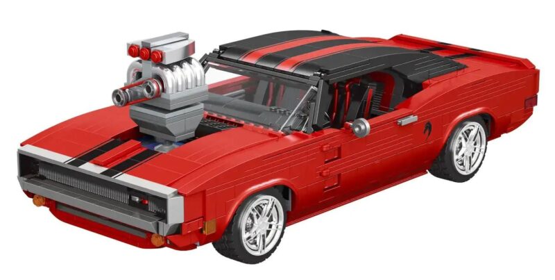 MouldKing 10112 Dodge Charger - Mô hình xe đồ chơi lắp ráp, xe cơ bắp Mỹ, 1869 mảnh ghép, tỉ lệ 1:16, chi tiết chân thực, phù hợp cho bé trai 14 tuổi, đồ chơi giáo dục STEM