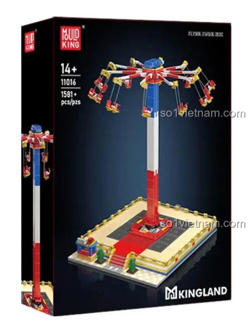 Hộp sản phẩm MouldKing 11016 Đu quay bay 1581 mảnh