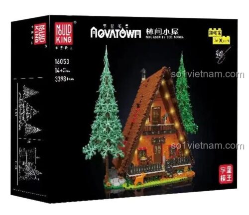 Hộp sản phẩm MouldKing 16053 Cabin In The Woods bộ lắp ghép mô hình nhà gỗ