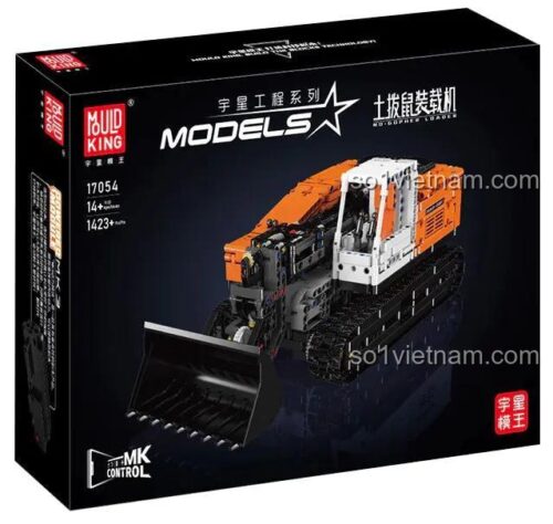 Hộp sản phẩm MouldKing 17054 Máy Tải Gopher, bộ lắp ghép kỹ thuật, đồ chơi xây dựng cho bé trai 8 tuổi, giá tốt