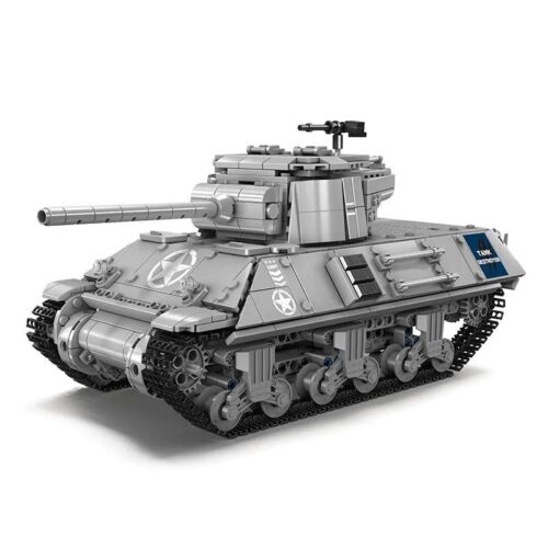 MouldKing 20034 M36 Tank Destroyer Model, Xe Tăng Quân Sự Xám, Bộ lắp ghép Tương thích LEGO®, Độ tuổi 8+, 1057 Mảnh, Có thể điều khiển từ xa (RC), Giá tốt
