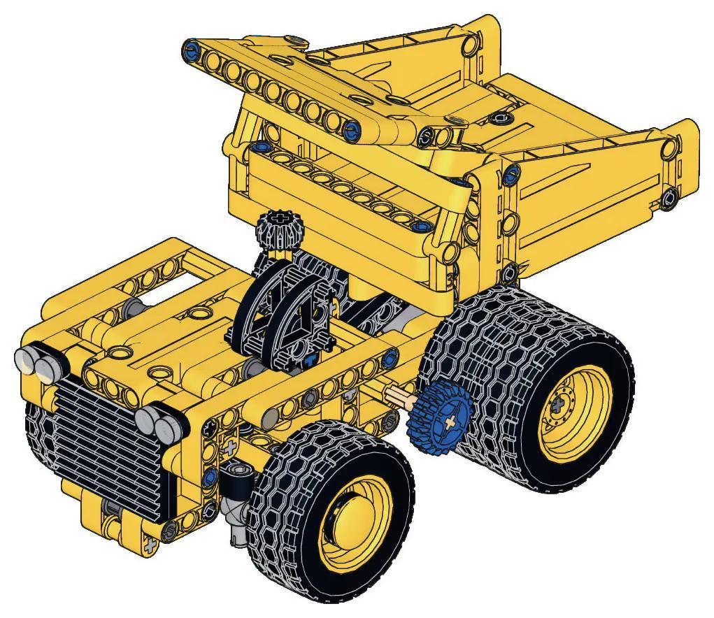 MouldKing 24021 Xe Tải Vận Chuyển Quặng - Tổng thể