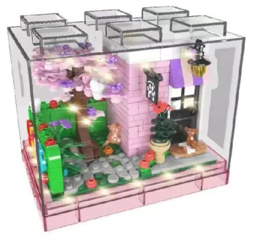 MouldKing 24038 Ngôi nhà thú cưng bộ lắp ghép mini block có đèn LED cho bé gái 8 tuổi