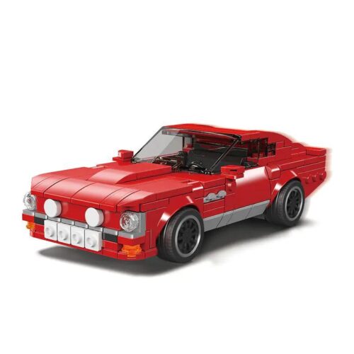 Mô hình xe Aston Martin V8 Vantage 1977 đỏ lắp ráp từ bộ đồ chơi MouldKing 27084, 365 chi tiết, cho bé 8 tuổi