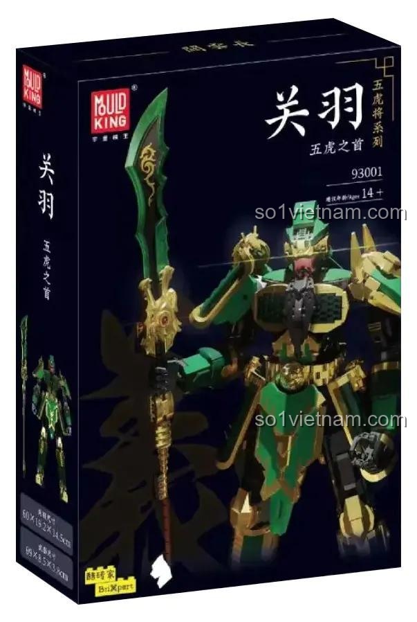 Hộp sản phẩm MouldKing 93001 Guan Yu - Ngũ Hổ Tướng