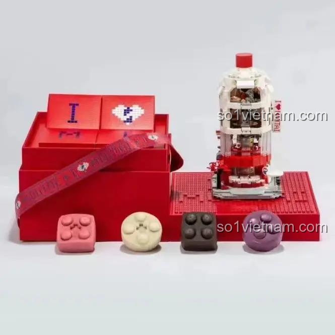Bộ Lắp Ghép Mô Hình Tháp Rượu Moutai Trung Thu 1115 Mảnh - Moutai 2023 - Sang trọng và tinh tế