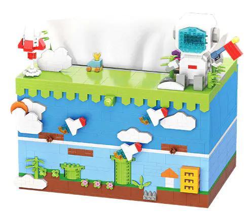bộ đồ chơi Hộp đựng giấy ăn phi hành gia MOYU BLOCK giá tốt cho bé trai 8 tuổi
