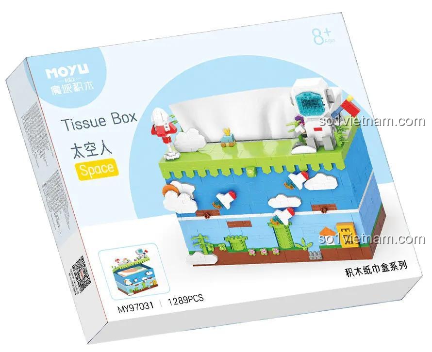 Hộp sản phẩm bộ lắp ghép Hộp đựng khăn giấy không gian MY97031 chất lượng cao