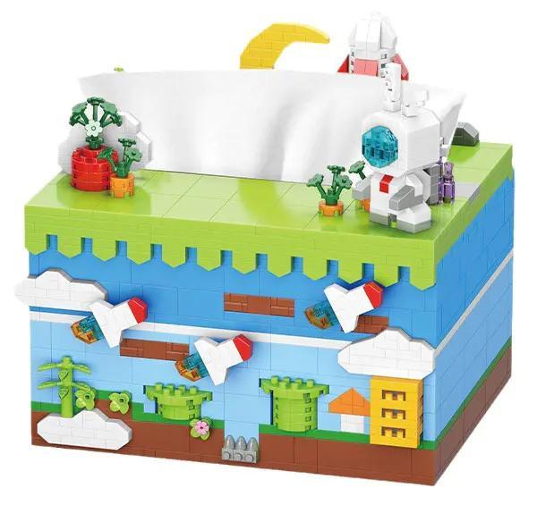 bộ lắp ghép Hộp đựng khăn giấy phi hành gia MOYU BLOCK MY97032, đồ chơi mô hình giá tốt cho bé trai 8 tuổi, Hộp Khăn Giấy Chức Năng