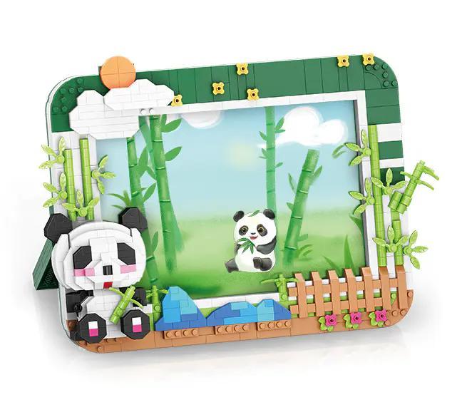 Bộ lắp ghép Khung ảnh gấu trúc MOYU BLOCK MY97108, đồ chơi lắp ghép sáng tạo cho bé trai và bé gái 8 tuổi, giá tốt.