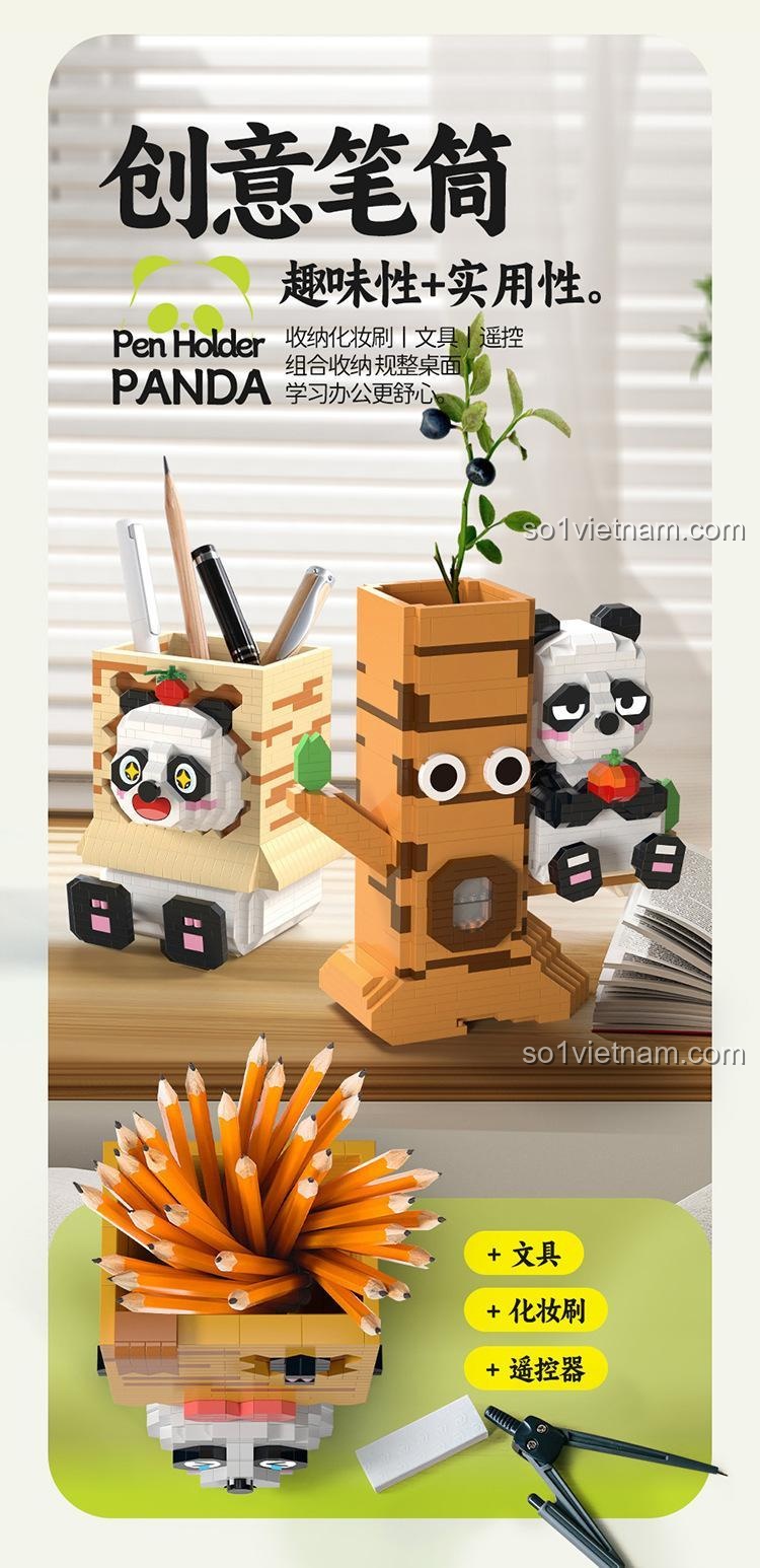 Hộp đựng bút và giá đỡ điện thoại MOYU BLOCK MY97121, bộ lắp ghép đồ chơi giáo dục cho bé 8 tuổi, có đèn LED, chất lượng cao, giá tốt