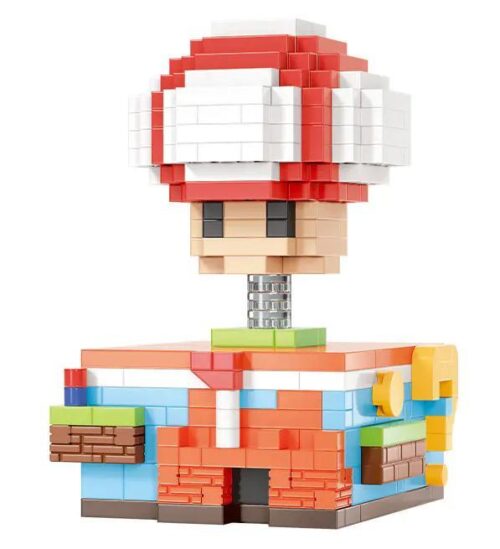 Mô hình Nấm Giảm Stress từ MOYU BLOCK, bộ lắp ghép Nấm Super Mario 381 mảnh, đồ chơi mô hình Nấm Toads, Nấm trang trí bàn làm việc, Nấm quà tặng độc đáo, Nấm vui nhộn, Nấm giảm stress, phù hợp cho bé 8 tuổi