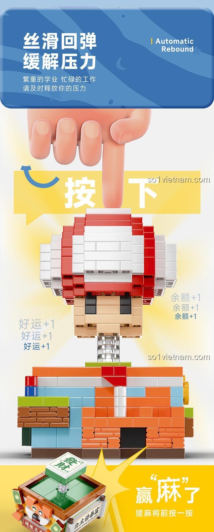 Bộ Lắp Ghép Mahjong MOYU BLOCK MY97134 - Chi tiết 2