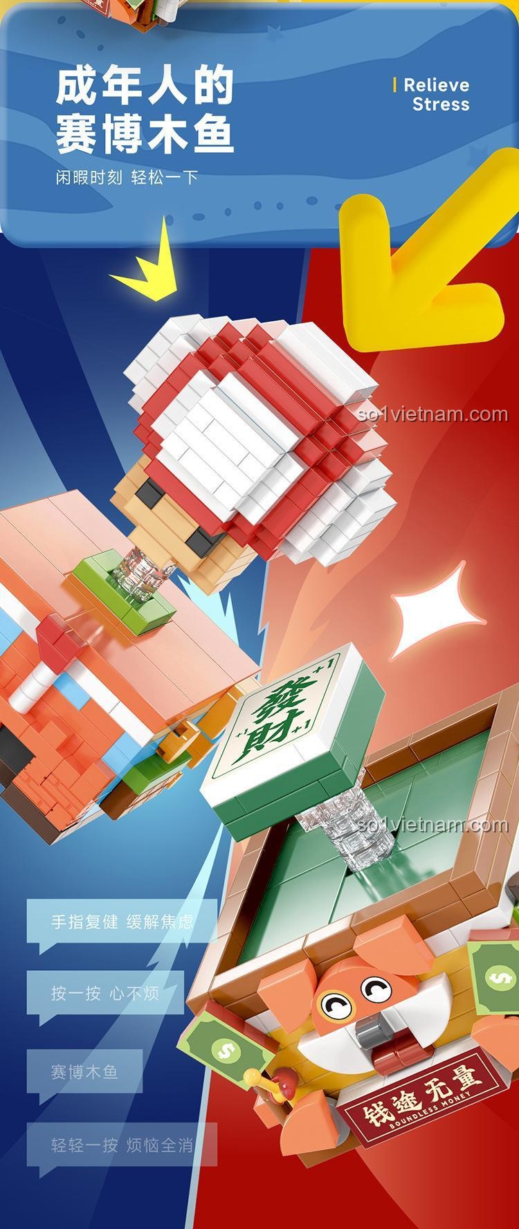 Bộ Lắp Ghép Mahjong MOYU BLOCK MY97134 - Chi tiết 3