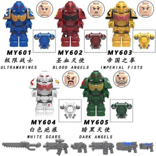 Mô hình Minifigure Blood Angels MY602 từ game Warhammer 40K, đồ chơi lắp ráp giá rẻ cho con trai 14 tuổi.