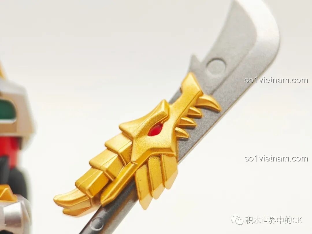 Năm minifigure Ngũ Hổ Tướng Kuzhao Studio đã lắp ráp hoàn chỉnh, nhìn từ một góc khác.