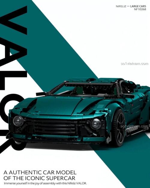 Mô hình siêu xe Aston Martin Victor Nifeliz NF10268 màu xanh lá