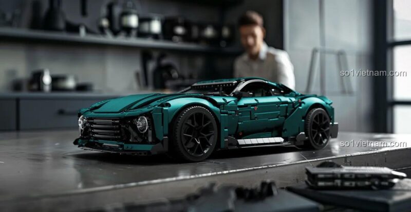Người đang lắp ráp mô hình Aston Martin Victor Nifeliz NF10268