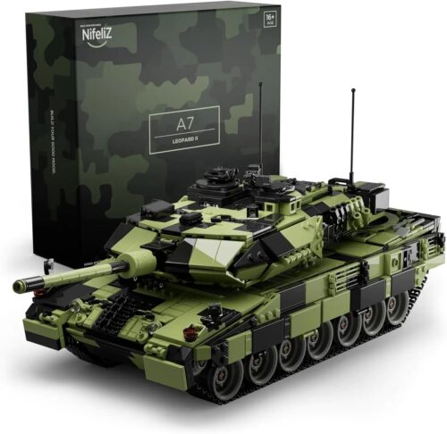 Nifeliz NF10269 Xe tăng chiến đấu chủ lực Leopard II A7 - Bộ đồ chơi quân sự cho bé trai 16 tuổi