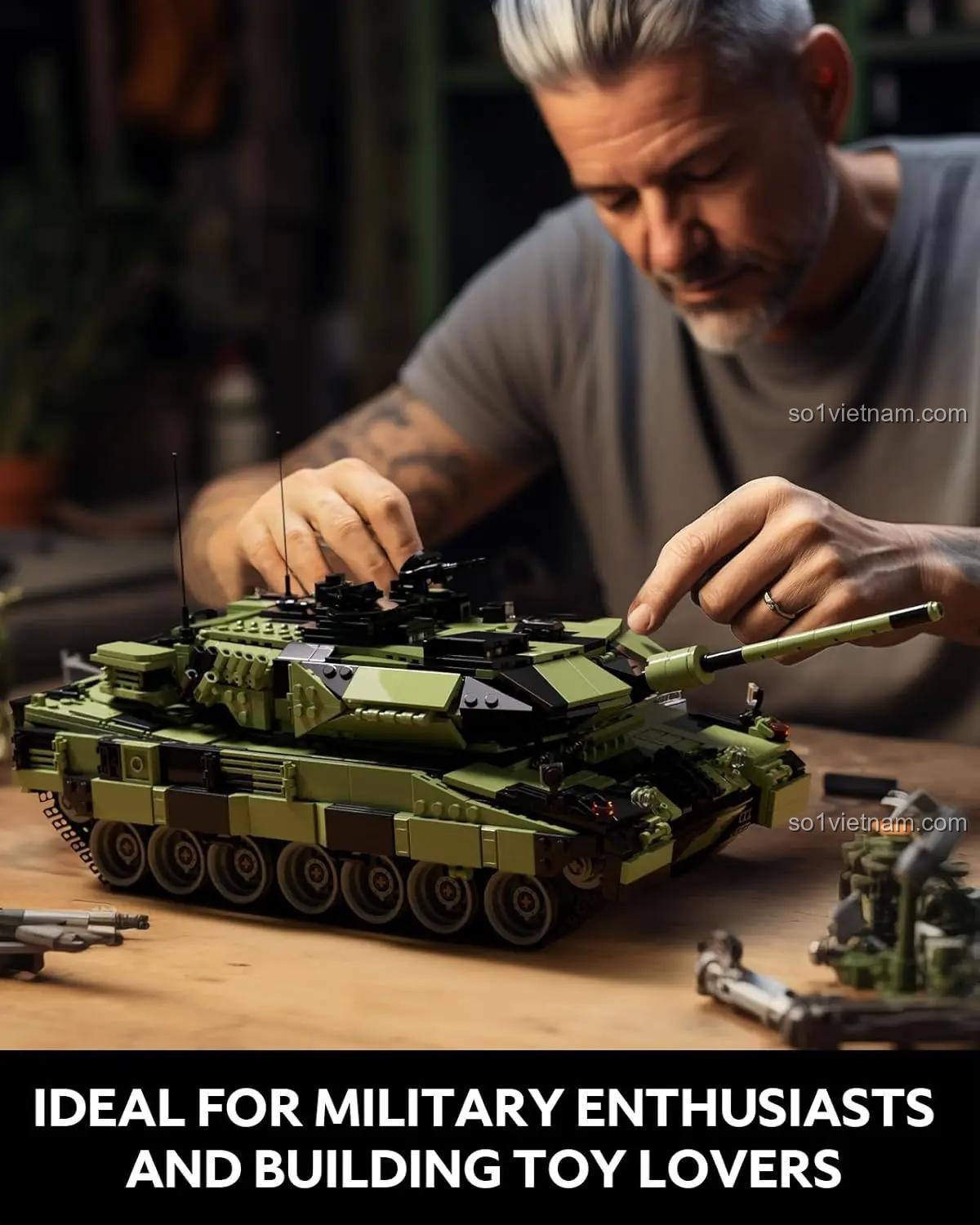 Nifeliz NF10269 Xe tăng chiến đấu chủ lực Leopard II A7 - Bộ đồ chơi lắp ráp cho người lớn