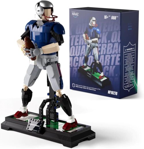 Mô hình Quarterback Nifeliz NF10278, bộ lắp ghép vận động viên bóng bầu dục, 660 mảnh, trang trí độc đáo