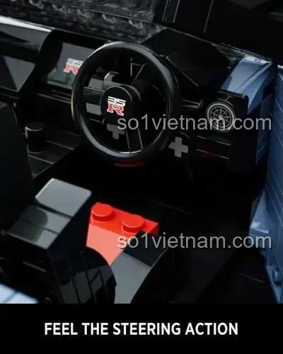 Nội thất chi tiết của mô hình Nifeliz NF10285 Siêu xe Nissan GT-R R35