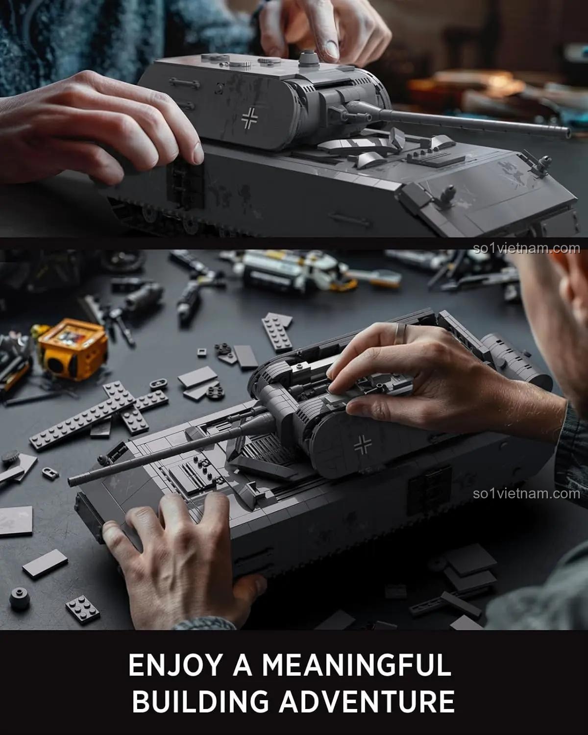 Người đang lắp ráp xe tăng Panzer VIII Maus Nifeliz NF10289