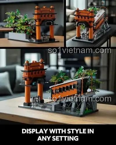 Nifeliz NF10294 Tàu Leo Núi Bộ Lắp Ghép Trang Trí Nhà Cửa