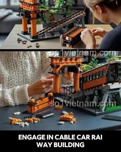 Nifeliz NF10294 Tàu Leo Núi Bộ Lắp Ráp STEM