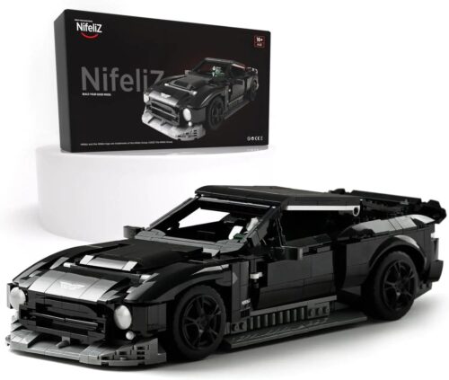 Bộ lắp ghép Nifeliz UNKNOWN Aston Martin Victor siêu xe đen, đồ chơi mô hình cho con trai 14 tuổi, giá tốt