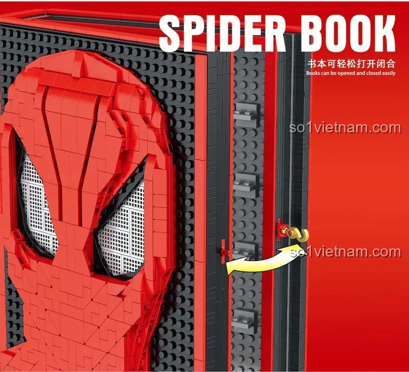 Sách Xếp Hình Người Nhện No Brand, Thiết Kế Độc Đáo Dạng Sách, Trưng Bày 55 Minifigure, cho con trai 12 tuổi, giá tốt