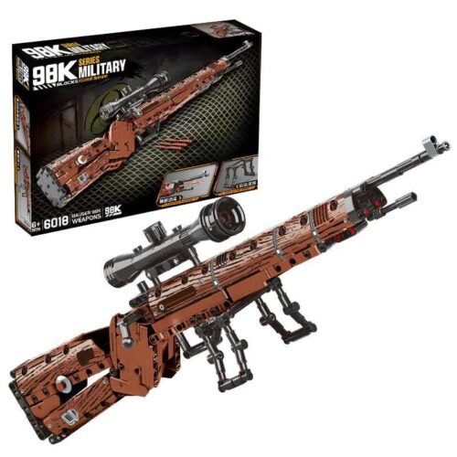 Bộ lắp ghép Súng trường Mauser 98K No Brand 6018 giá tốt cho bé trai 6 tuổi, mô hình súng quân sự chi tiết cao