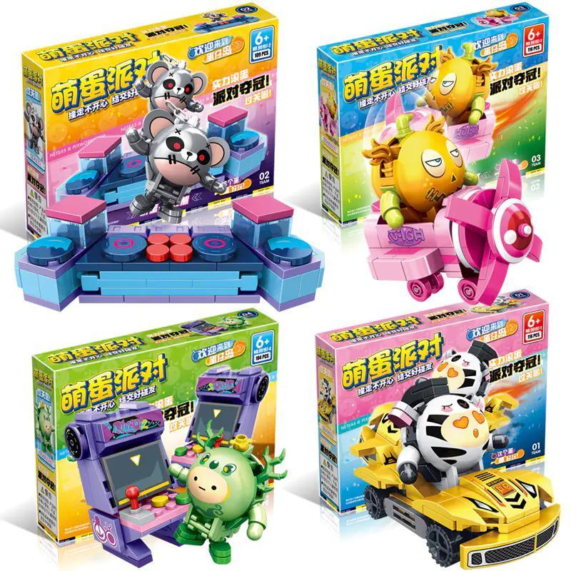 Bộ lắp ghép Eggy Party OBM 99197 4 mẫu độc đáo, đồ chơi lắp ráp cho bé trai bé gái 6 tuổi, giá tốt.