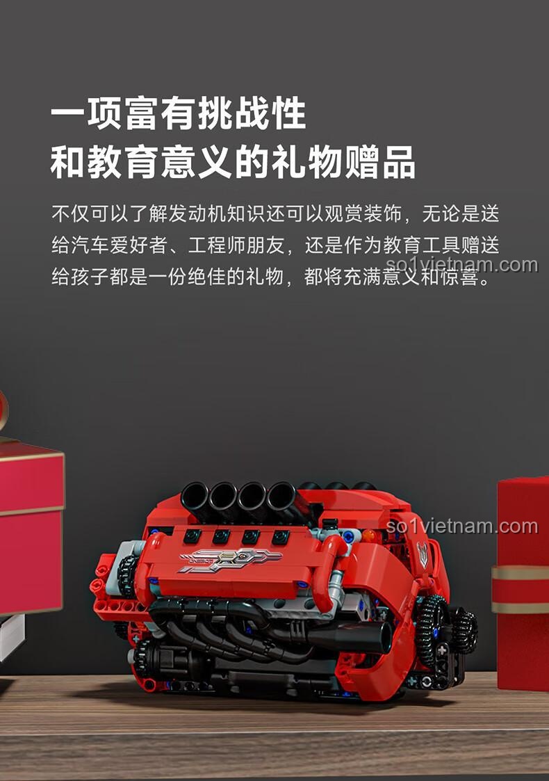 Mô hình động cơ V8 ONEBOT OBFDJ18AIQI - Cơ chế hoạt động