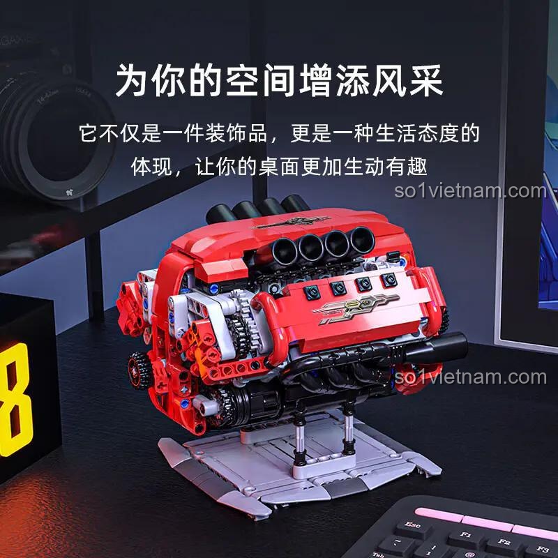 Mô hình động cơ V8 ONEBOT OBFDJ18AIQI - Chi tiết