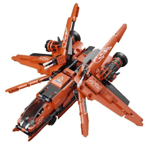 ONEBOT OBIJP102AIQI Bộ Đồ Chơi Lắp Ghép Máy Bay Chiến Đấu Thể Cảm Biến - Máy bay chiến đấu Khuất Nguyên màu vàng đen