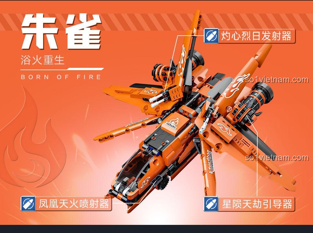 ONEBOT OBIJP102AIQI Bộ Đồ Chơi Lắp Ghép Máy Bay Chiến Đấu Thể Cảm Biến - Bộ máy bay chiến đấu