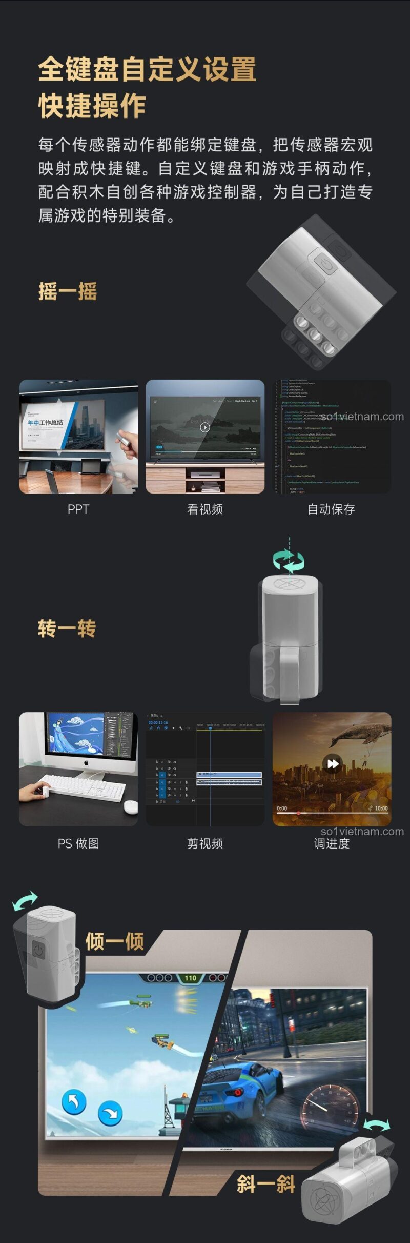 ONEBOT OBIJP102AIQI Bộ Đồ Chơi Lắp Ghép Máy Bay Chiến Đấu Thể Cảm Biến - Bộ máy bay chiến đấu