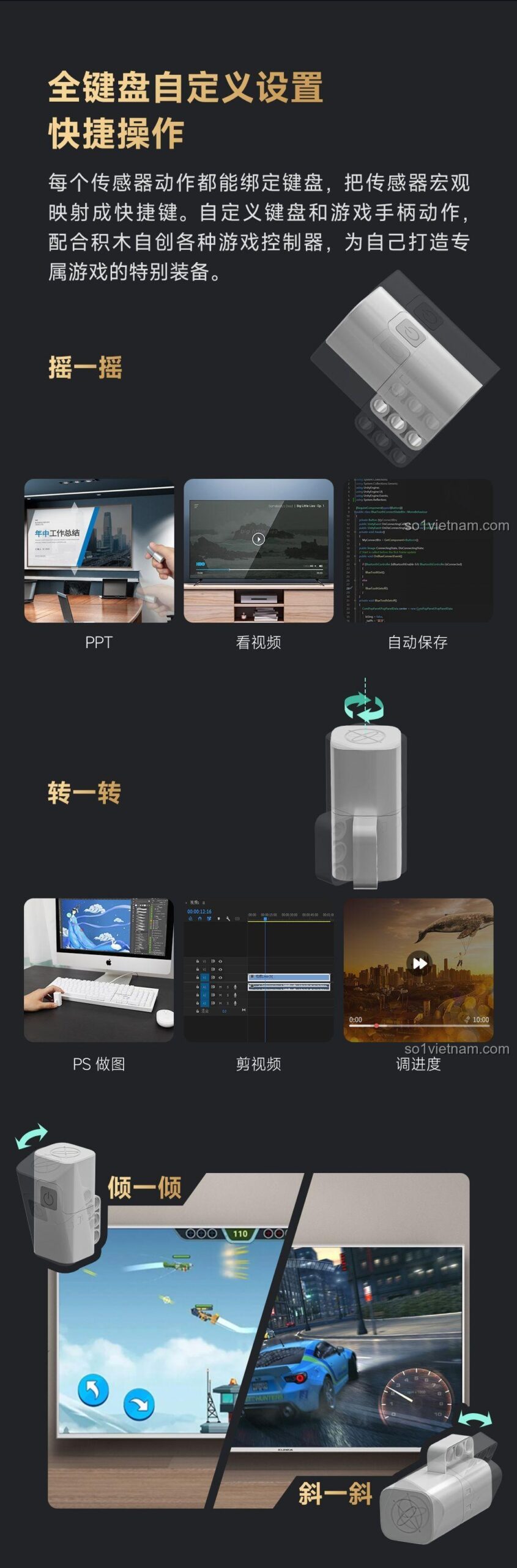 ONEBOT OBIJP102AIQI Bộ Đồ Chơi Lắp Ghép Máy Bay Chiến Đấu Thể Cảm Biến - Bộ máy bay chiến đấu