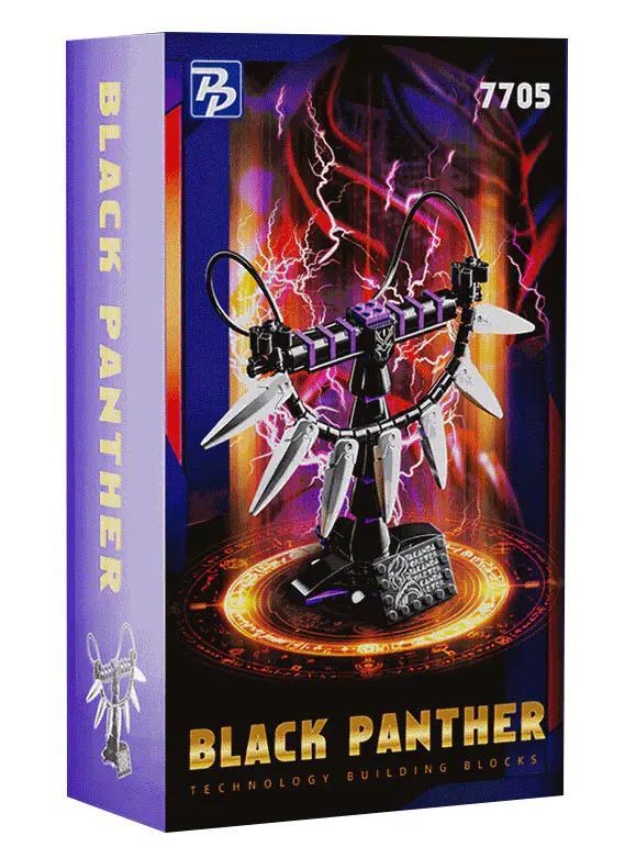 bộ lắp ghép Black Panther Necklace giá tốt, đồ chơi mô hình Vòng cổ Black Panther cho con trai 12 tuổi, bộ xếp hình Mặt nạ Black Panther chất lượng cao