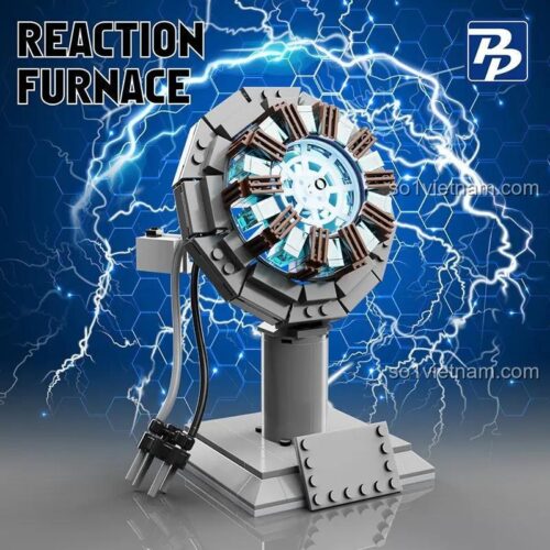 đồ chơi mô hình PANBO, mô hình Arc Reactor Iron Man có đèn LED, chất lượng cao, giá rẻ cho con trai 12 tuổi