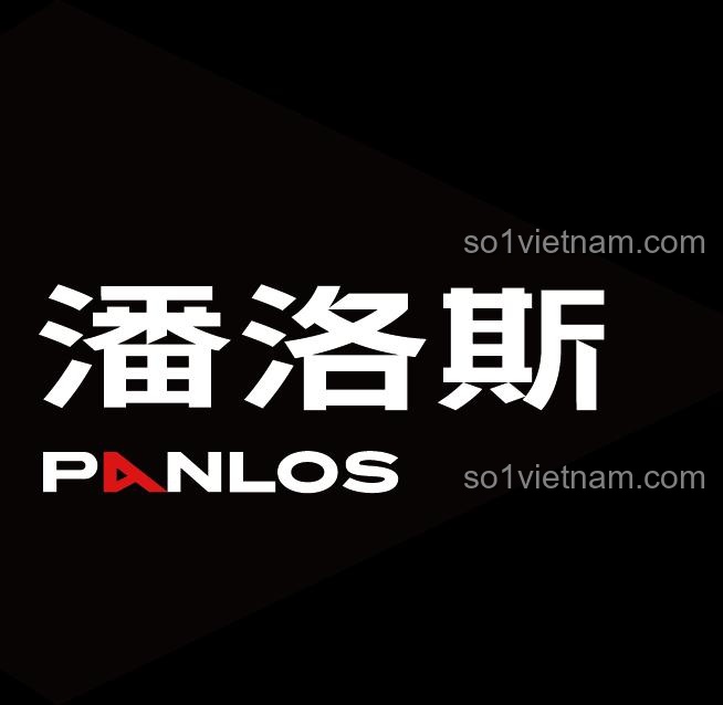 Logo PanlosBrick màu trắng trên nền đen, biểu tượng của hãng đồ chơi lắp ráp Technic chất lượng cao.